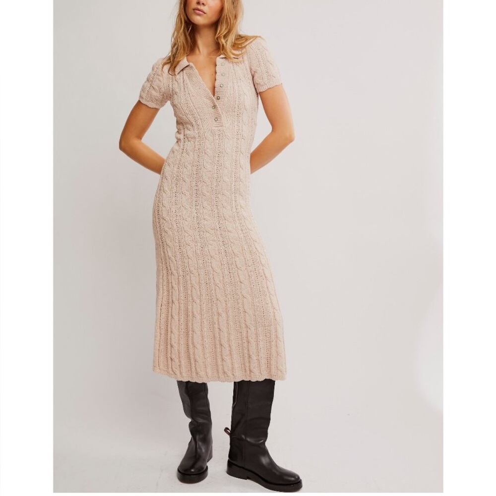 Free People NWT Stunning Amory MIDI Dress